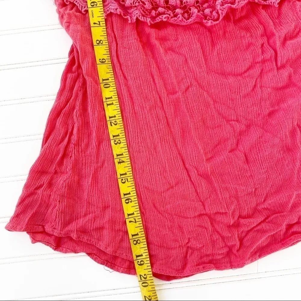 Lace coral blouse Size 1x Pink - Image 7