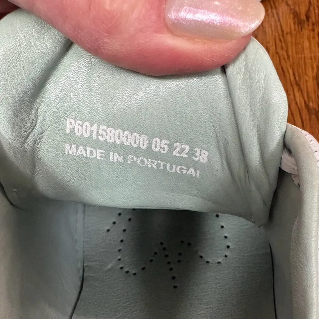 Fly London White Leather Delf Platform Wedge Sneakers Size 38 / US 8 EUC Sporty - Image 6