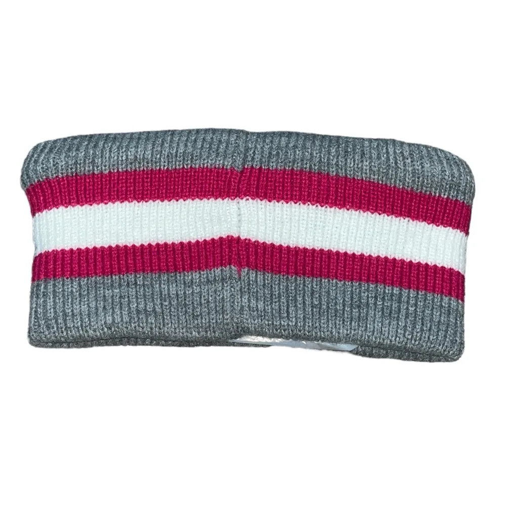 Tommy Hilfiger Striped Ribbed Headband With Flag Patch - Image 3
