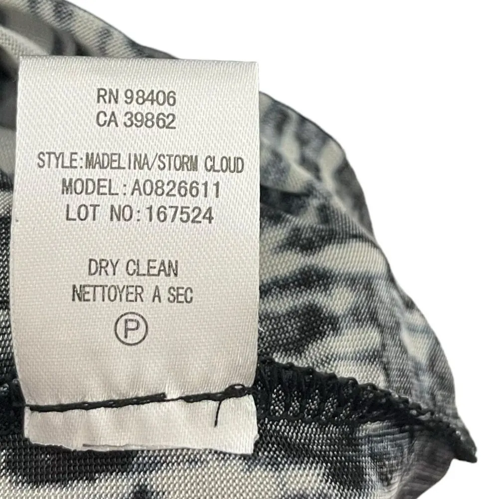 Theory Madelina Storm Cloud Long Sleeve Sheath Dress Abstract Women’s Size 6 - Image 7