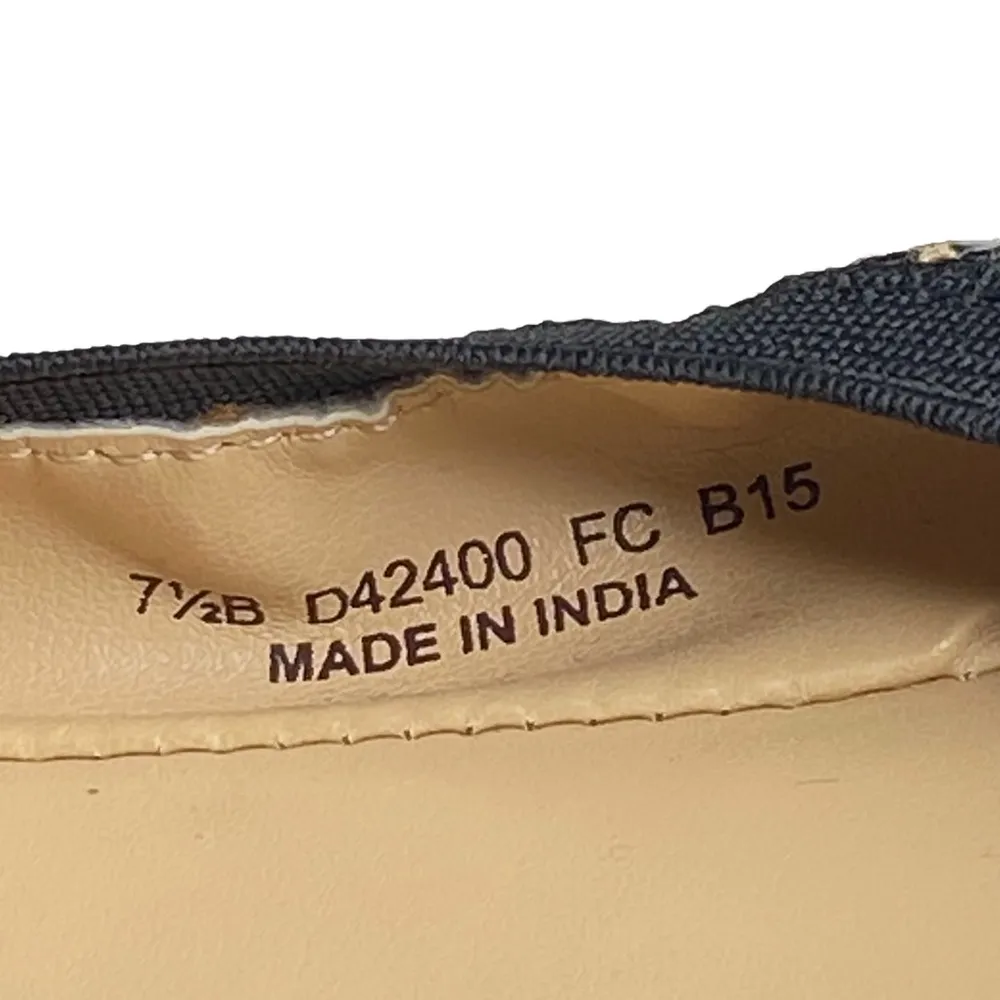 ⌘ Deltona Cap Toe Gore Leather Ballet Flats ⌘ Brown Snakeskin ⌘ 7.5M - Image 11