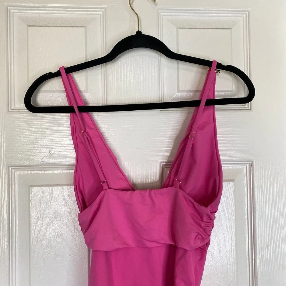 Melissa  ODABASH Panarea One Piece Swimsuit Hot Pink Fuschia Size 6 - Image 8