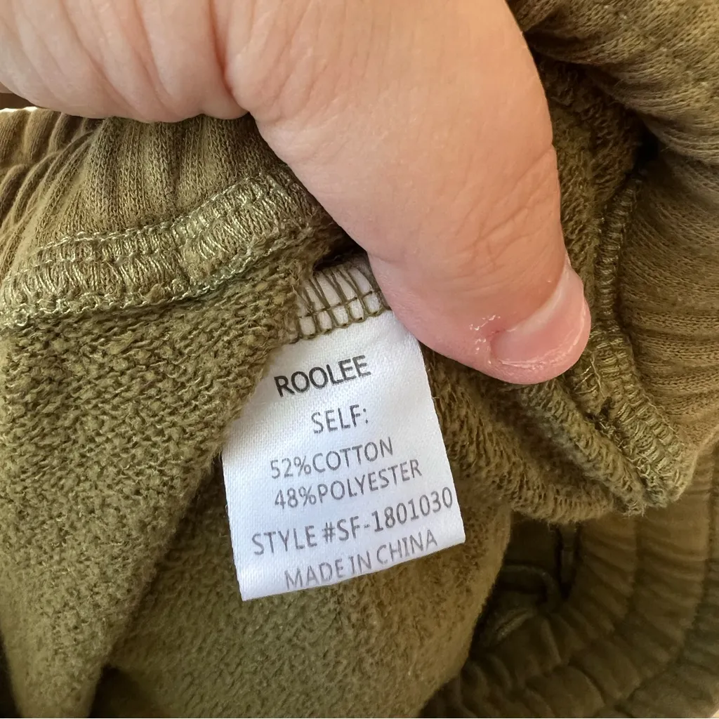 Roolee Women’s Green Cozy Joggers Sweatpants‎ Size Medium - Image 7