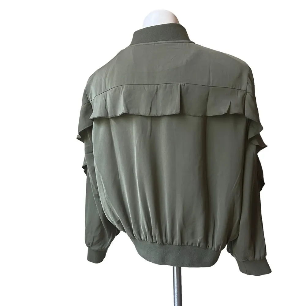 Nolan Ruffled Bomber Jacket, Sz S - Image 7