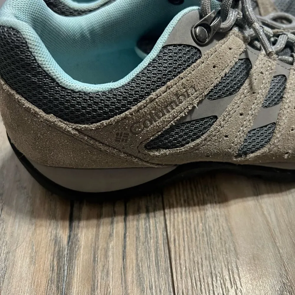 Columbia Women's size 7 Redmond V2 Lace Up Hiking Shoe Sneaker Grey Light Blue - Image 3