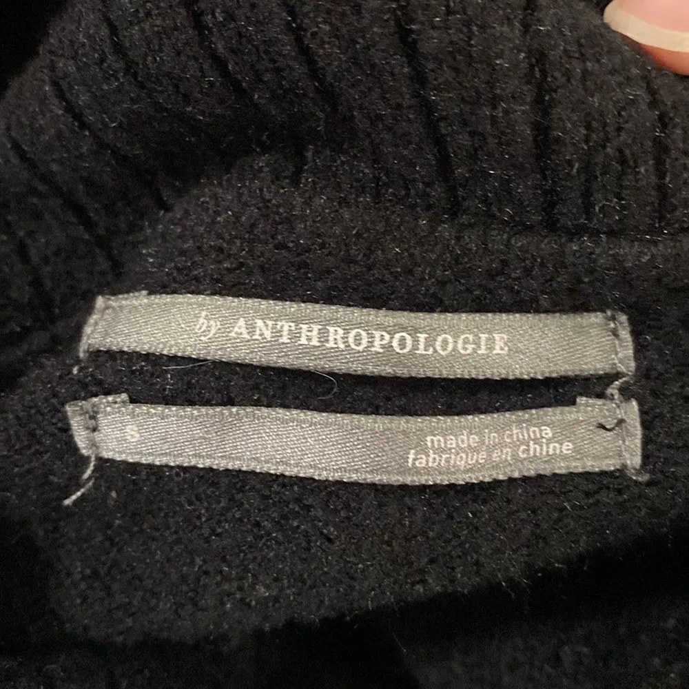 Anthropologie Paloma Cowl neck plush oversized balloon sleeve sweater black sz S - Image 11