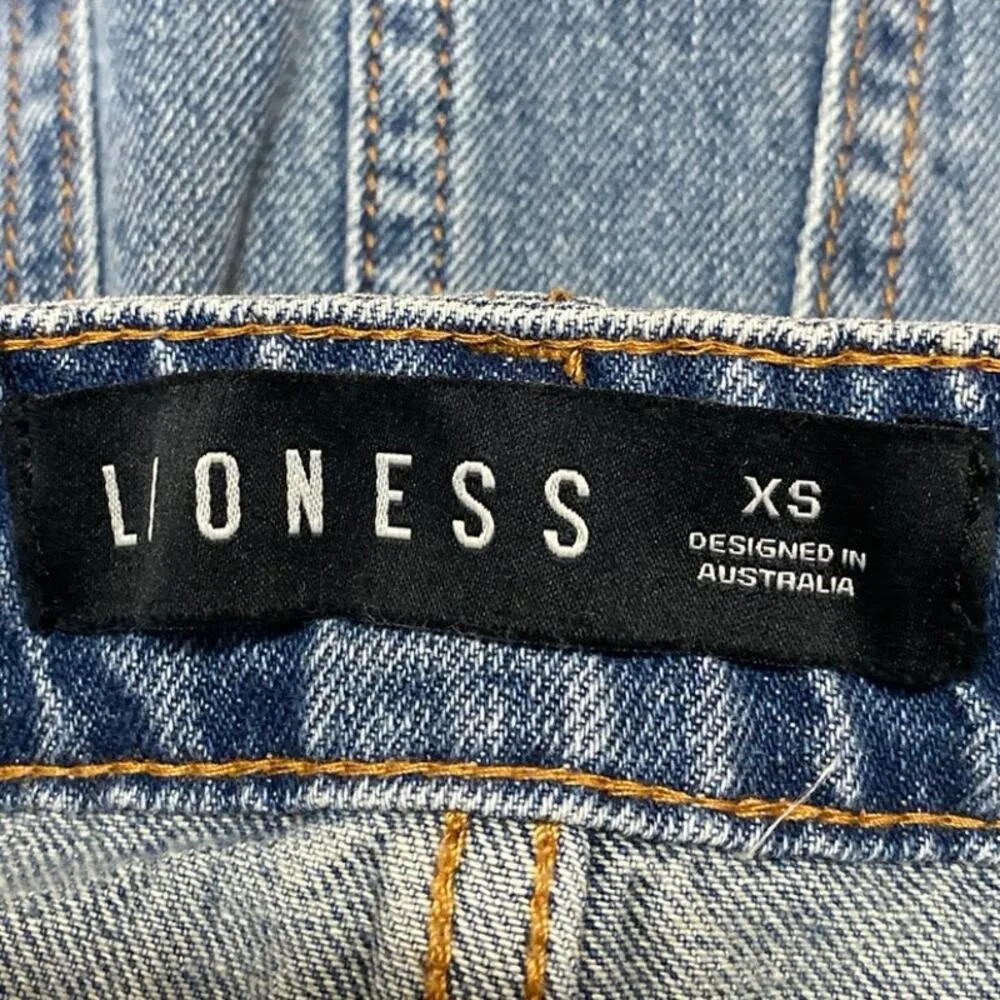 Lioness Women's Blue Slit High Waisted Pencil Midi Denim Jeans Skirt Size XS - Image 4