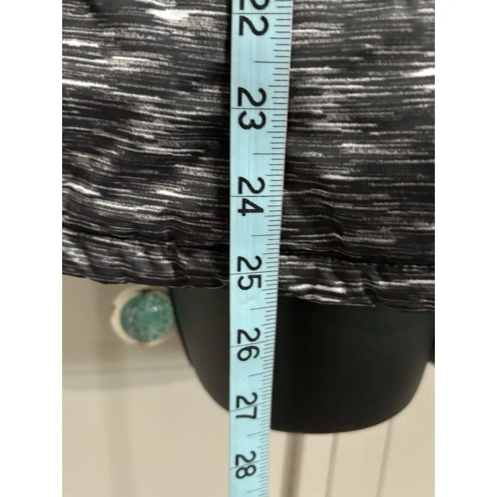 Christopher Banks Black/Gray Puffer Vest Zip Up Sleeveless Size L Zip Pockets - Image 3