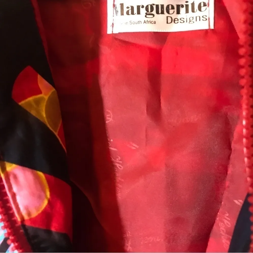 3 x $99 Margurette Design Womens African floral jacket NWT Boho artsy colorful Blue Size undefined - Image 6