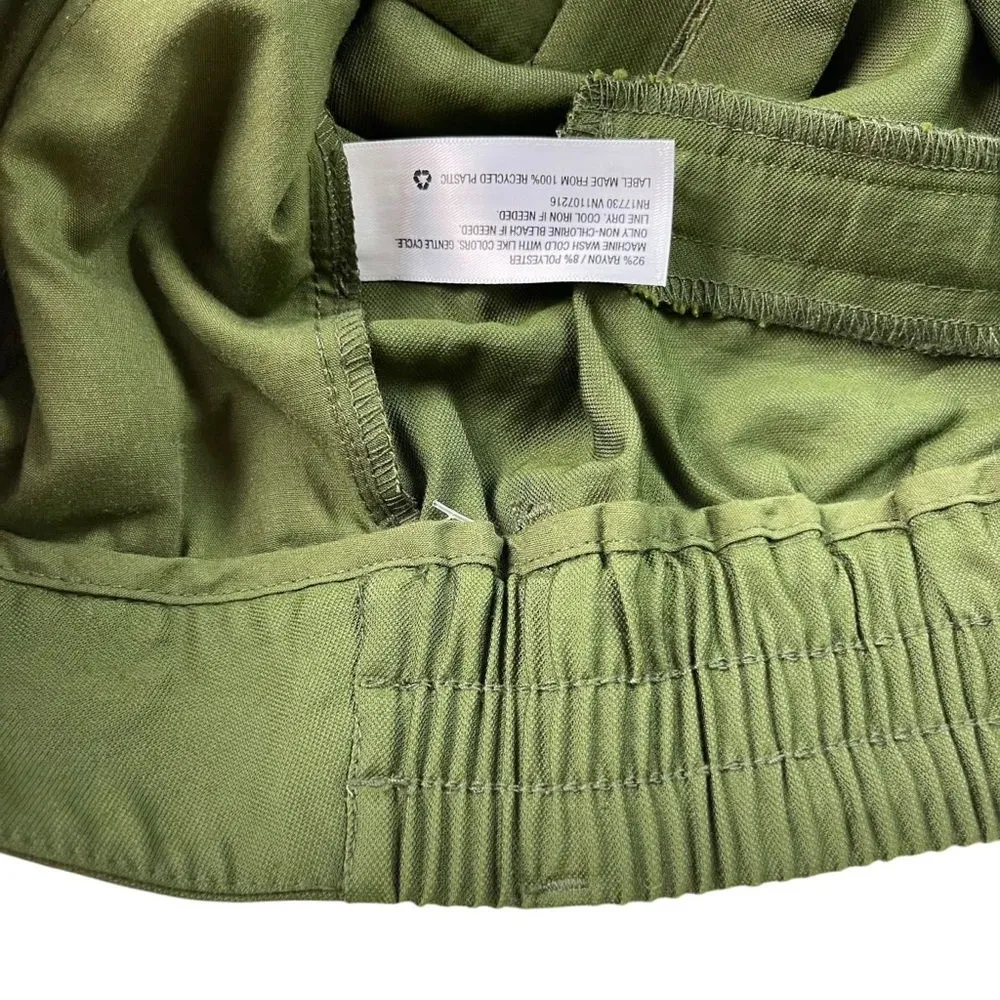 A New Day High-Rise Slim Fit Effortless Pintuck Ankle Pants in Olive - 4 - Image 11