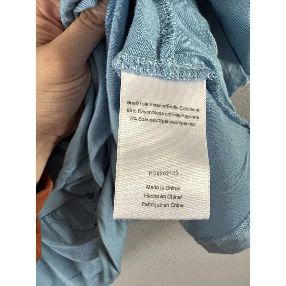 NWT ModCloth A Twist Of Fun Knit Top Blue Drapey Rayon Women’s Size 1X - Image 9