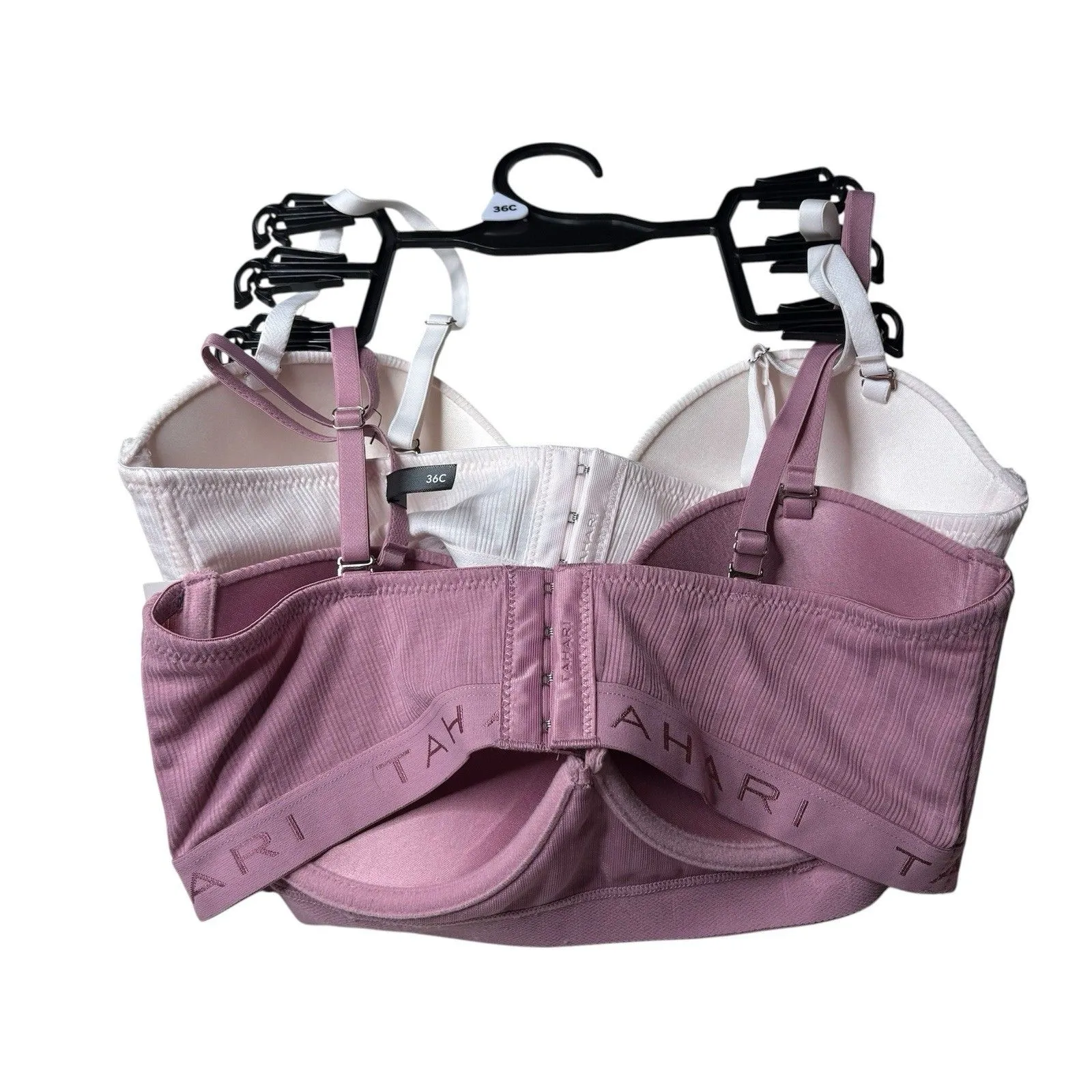 Tahari Lilas Cream and Pink T-Shirt Bras Size 36C Brand New. NWT - Image 5