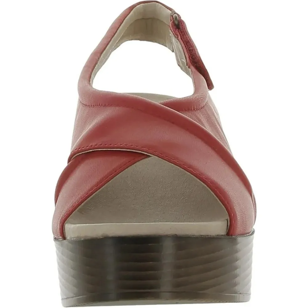 NATIONAL COMFORT 7.5 Alanis Red Slingback Sandals NIB Brown - Image 2