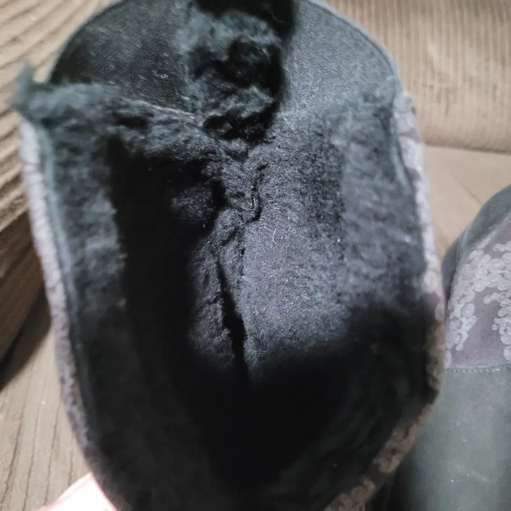 Desigual Women's Boots Winter Black Boho Size 40 US 9 - Image 11