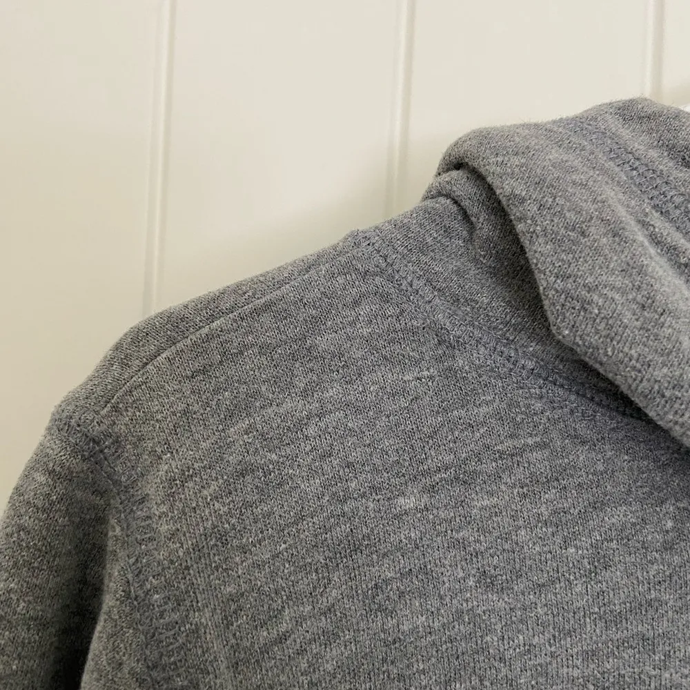 EUC Made For Life women’s gray cowl neck drawstring hooded sweatshirt top medium - Image 7