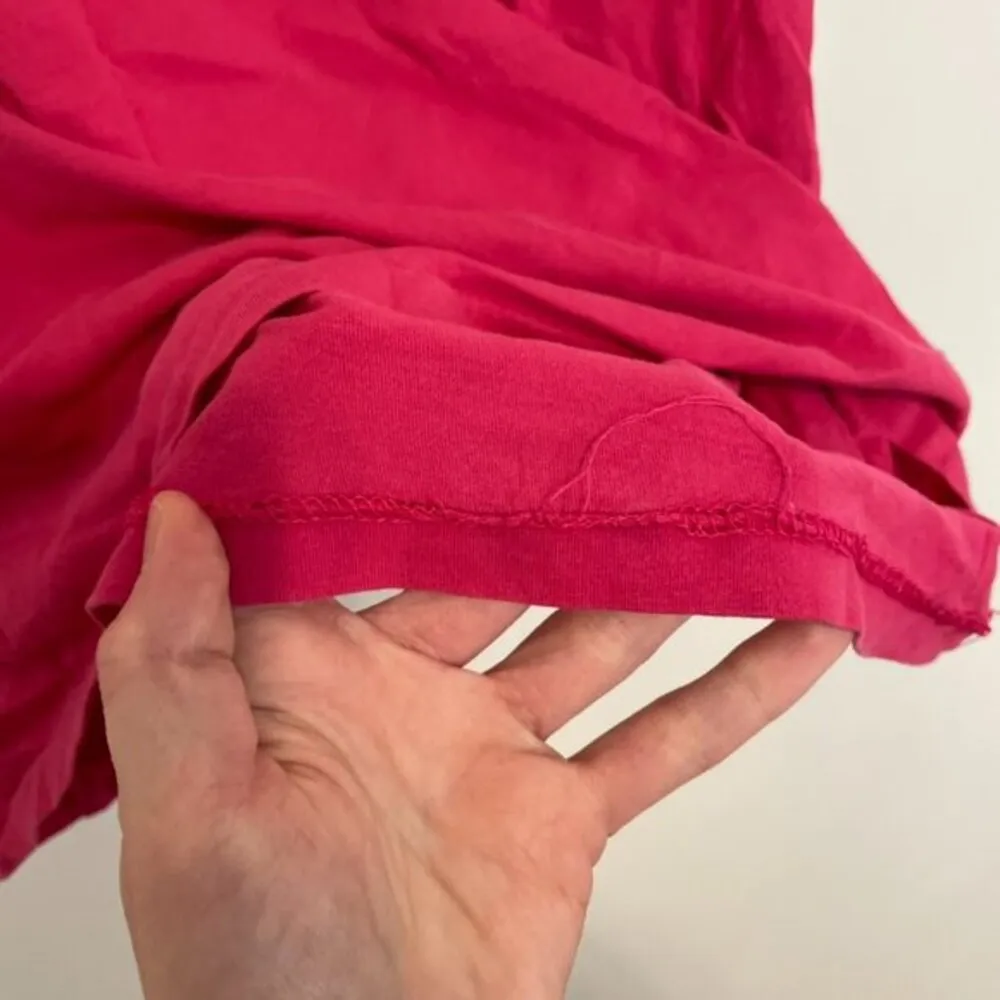 POLO RALPH LAUREN Cotton Jersey V-Neck T-Shirt Magenta Pink Short Sleeve Tee L - Image 15