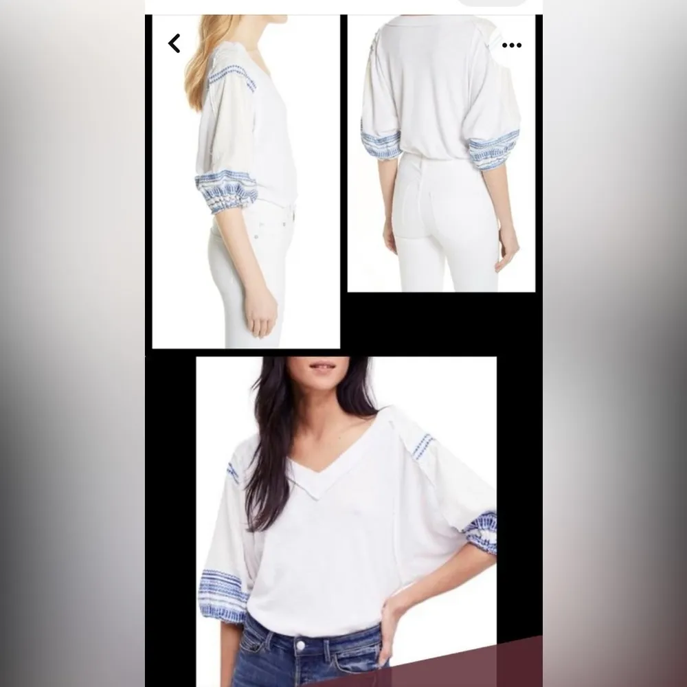 We the free embroidered bubble tee - Image 2