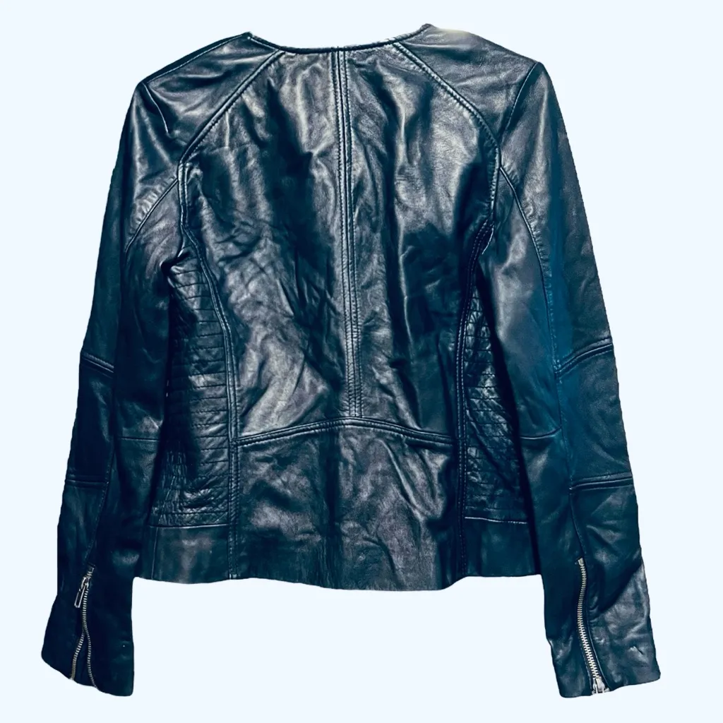 Wilsons Leather Navy Blue Jacket - Image 12