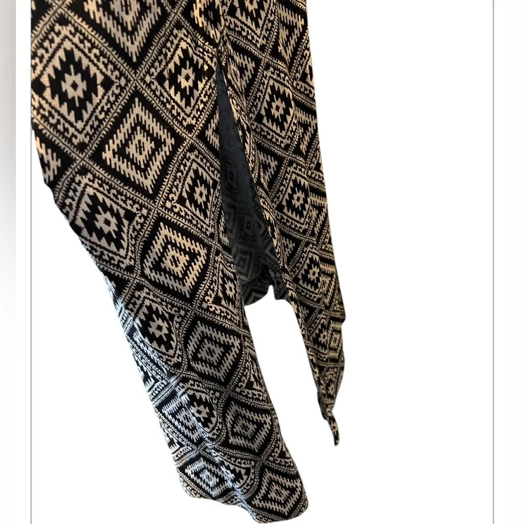 SeaFolly Australia Women's‎ Small Sleeveless Black White Tribal Boho Maxi Dress - Image 10