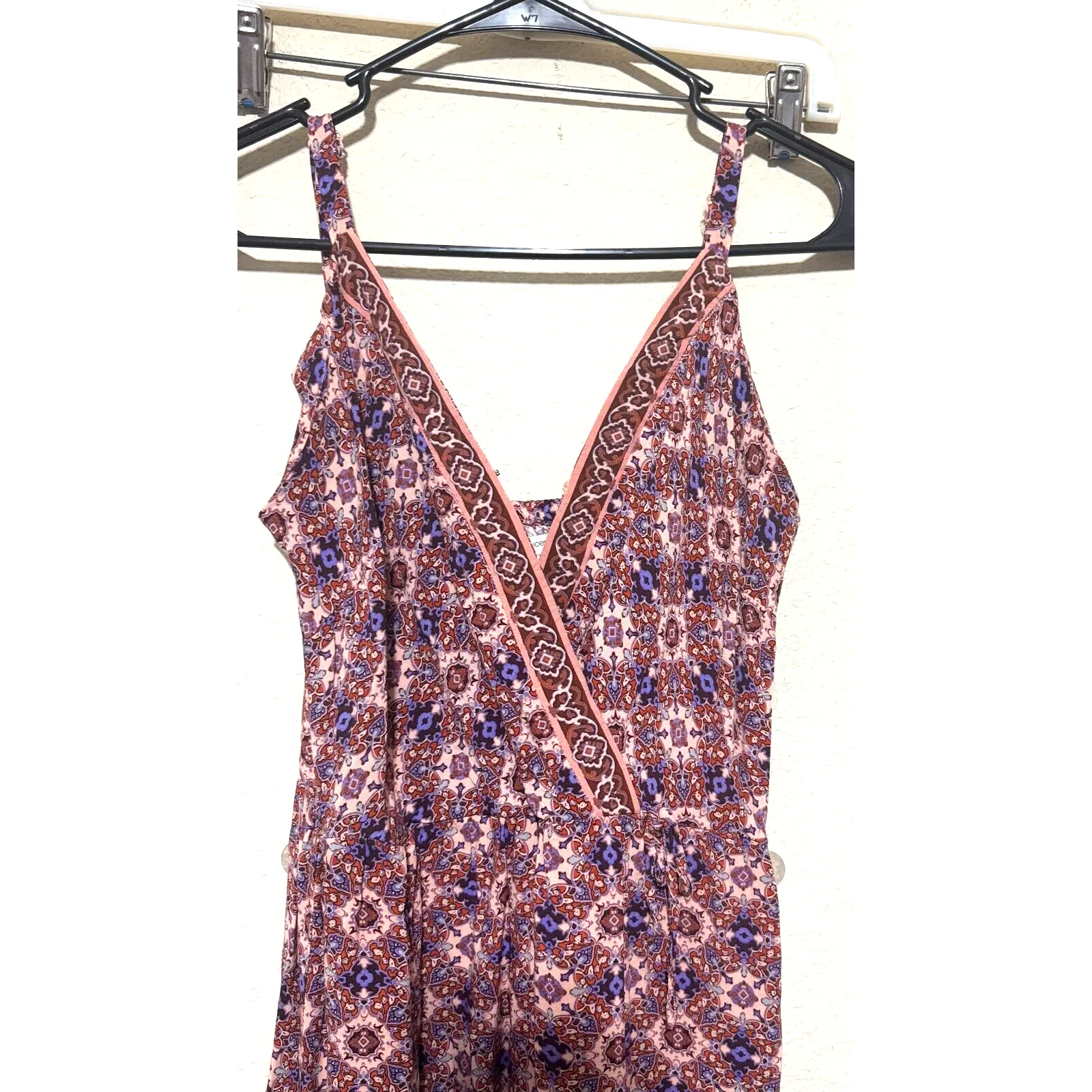 Maurices Dress Womens S Pink Maxi wrap sleeveless boho resortwear cruise - Image 3