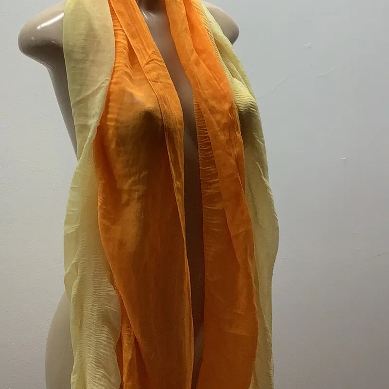 Icon Collection Orange and Yellow Sheer Scarf. New With Tags. - Image 2