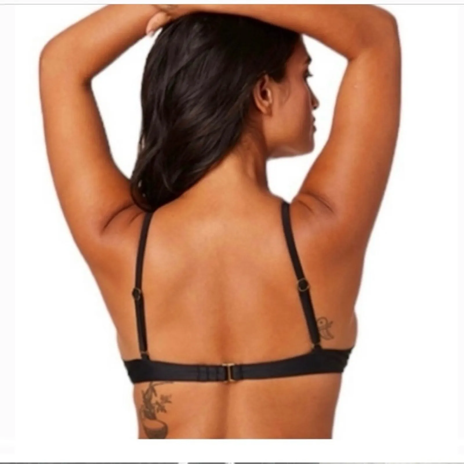 Andie Swim The Sicily Underwire Bikini Top Black Lightly Padded Size L NEW - Image 2