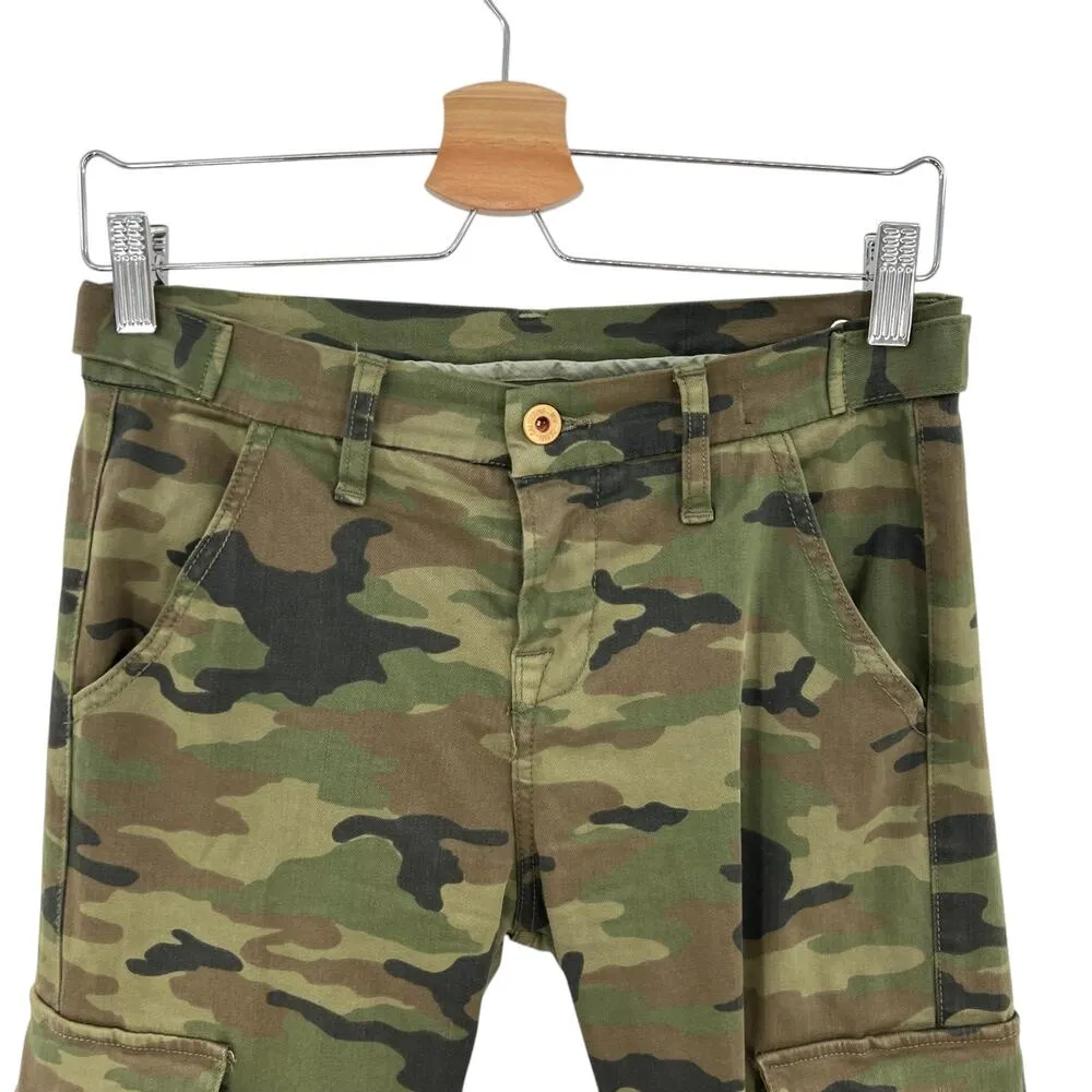 NSF Vincent Camo Skinny Leg Cargo Pant‎ Deep Olive Camo Print Green Size 26 - Image 4
