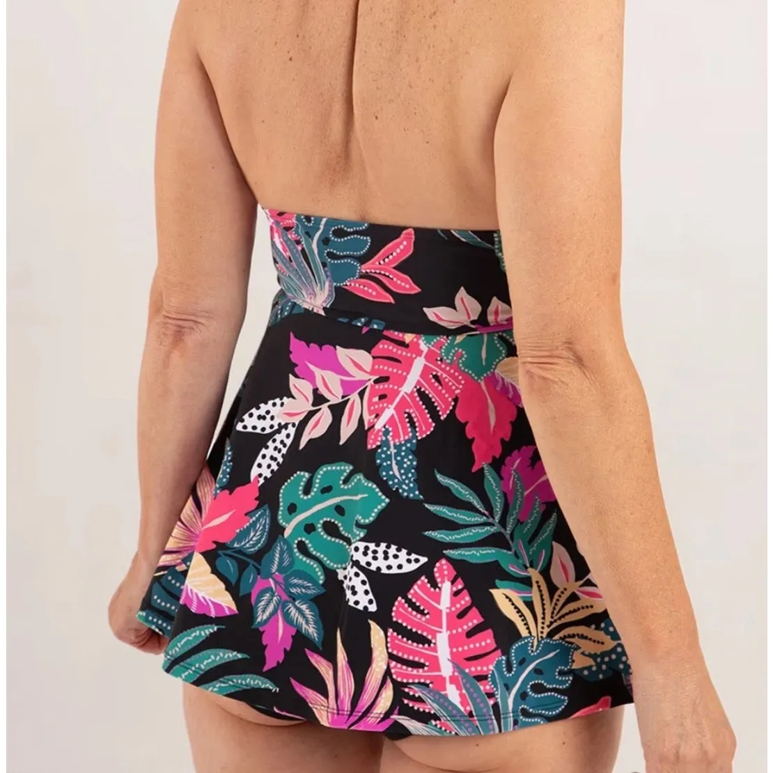 Brand New Shapermint Essentials Womens Size 3XL Tropical Halter Tankini Swimwear Size M - Image 2