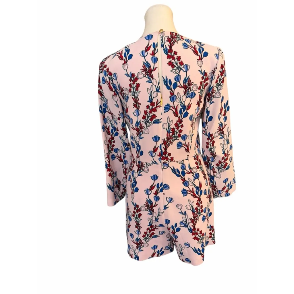NWT Draper James Floral Dunaway Vines Beverly Romper Sz 4 Pink Blue Floral Vine - Image 5