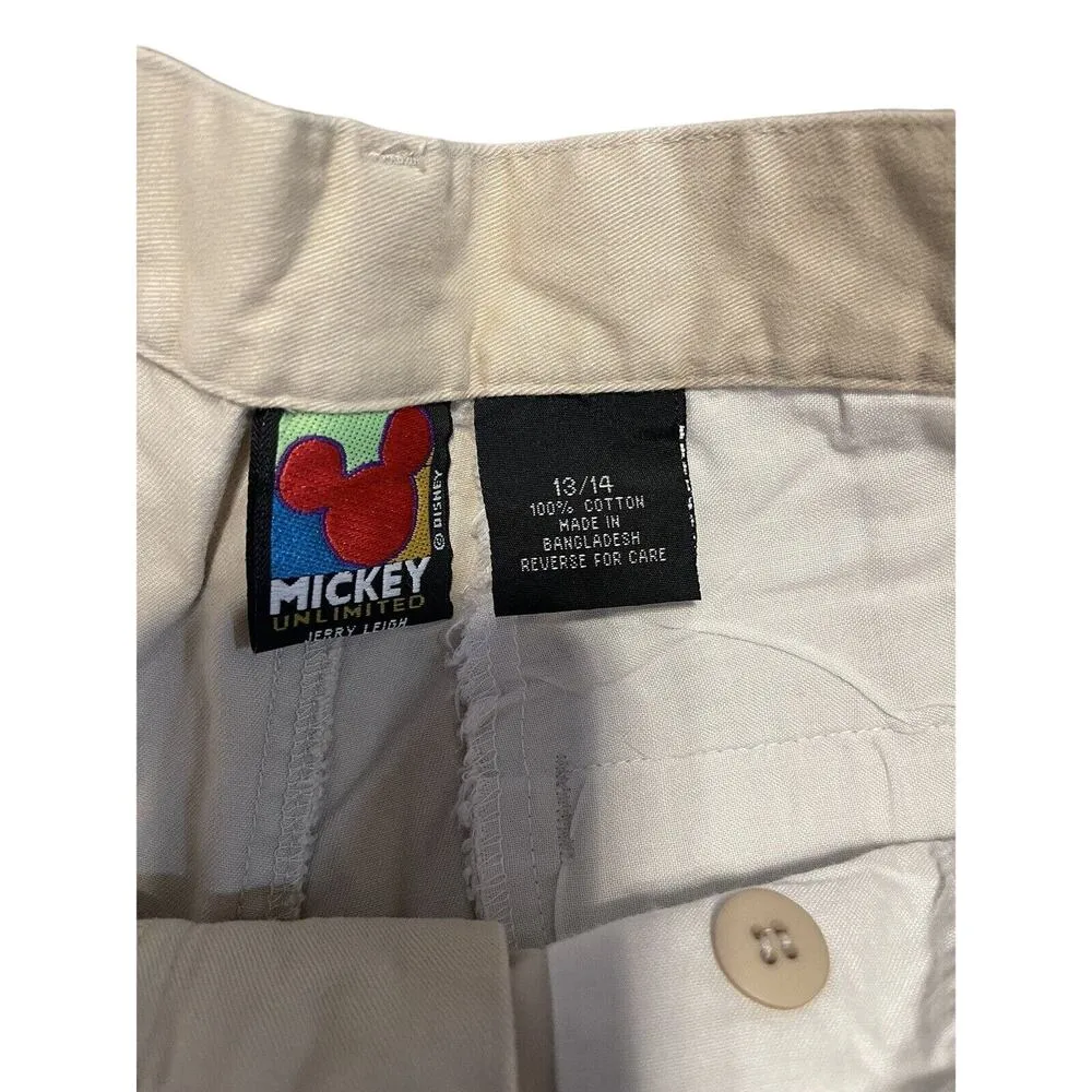 Mickey Unlimited Shorts Vintage Women's Beige Chino Walking Hi Rise Size 13/14 - Image 5