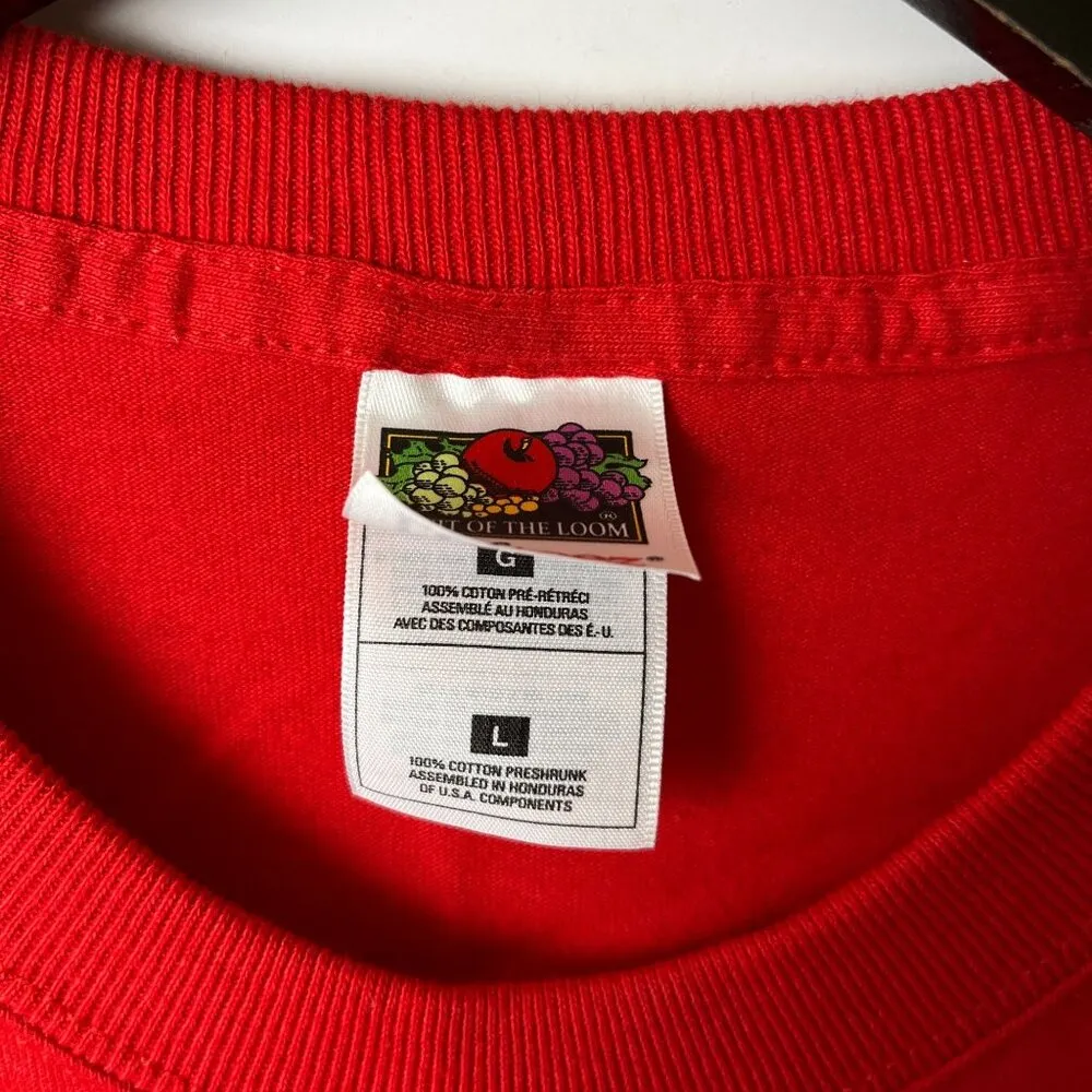 Riff Raff Racing T Shirt Vintage 90s Red Medium M Graphic Tee - Image 16