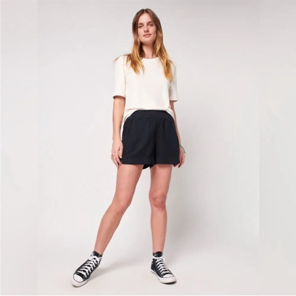 FAHERTY Arlie Day Shorts Washed Black Size Small S - Image 3