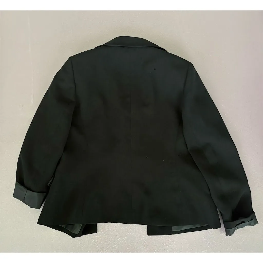 Kim Rogers Women's Black‎ Blazer Size 10 Tailored Two-Button - Image 2