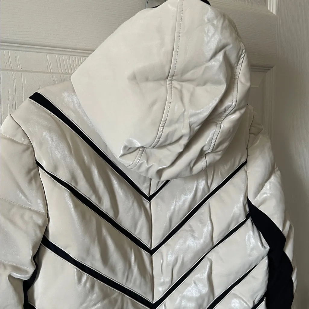 Blanc Noir Womens Freestyle Down Puffer Jacket Size Large White - Image 10