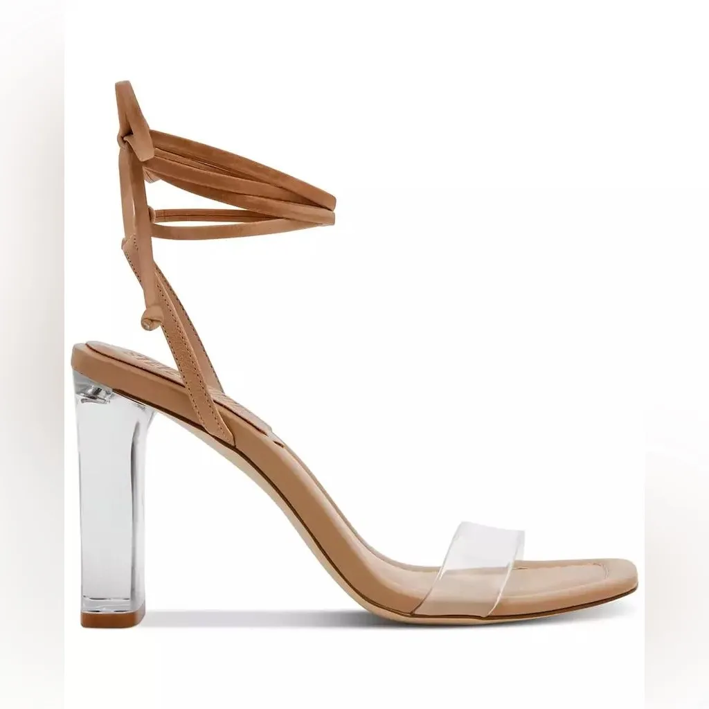 Steve Madden Women's Elvy Ankle Wrap Dress Sandals- Tan - Size 10 - Image 2