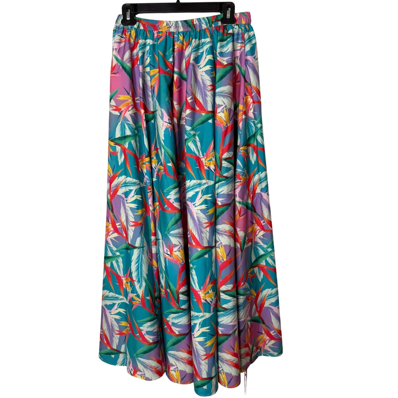Rachel Zoe Tropical Print Maxi Skirt Botanical Size S Resortwear Vacation Flowy - Image 4