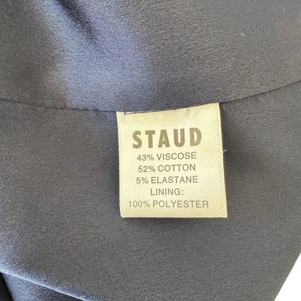 STAUD - NWT Ellis Colorblock Satin Y2K Midi Slit Dress Sz 6 - Image 10