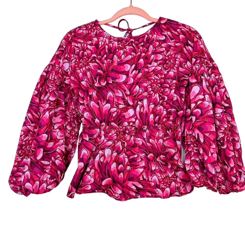 Kika Vargas X Target Floral Blouse Pink XS - Image 3