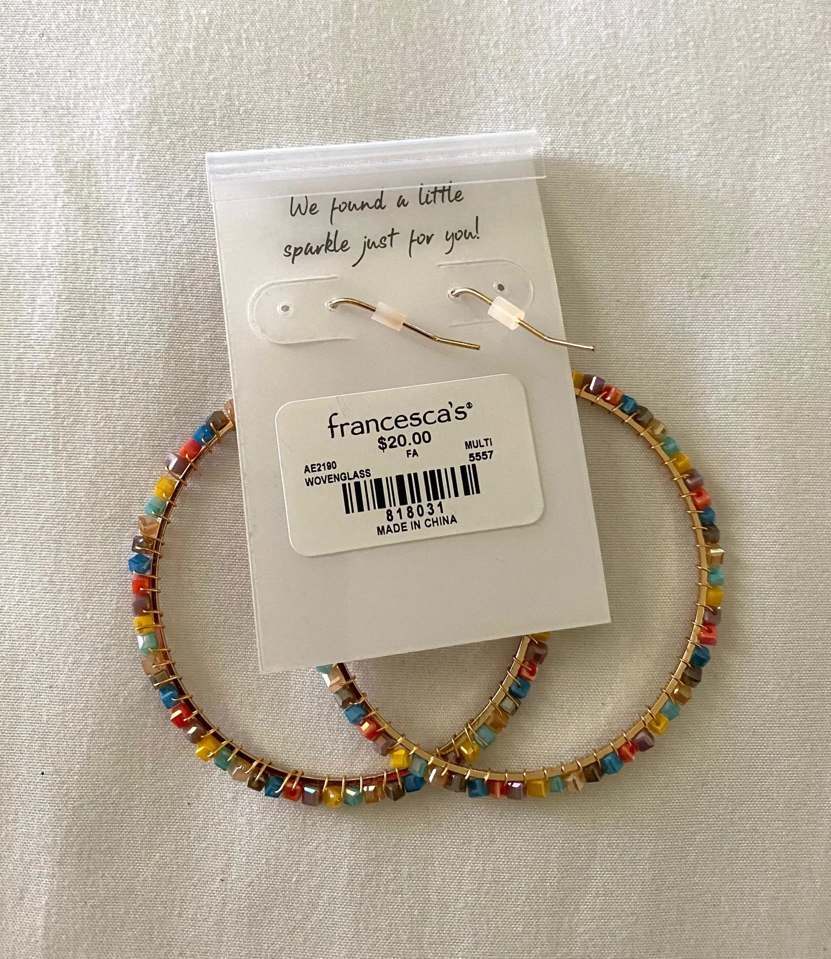 Francesca’s colorful hoop earrings - Image 2