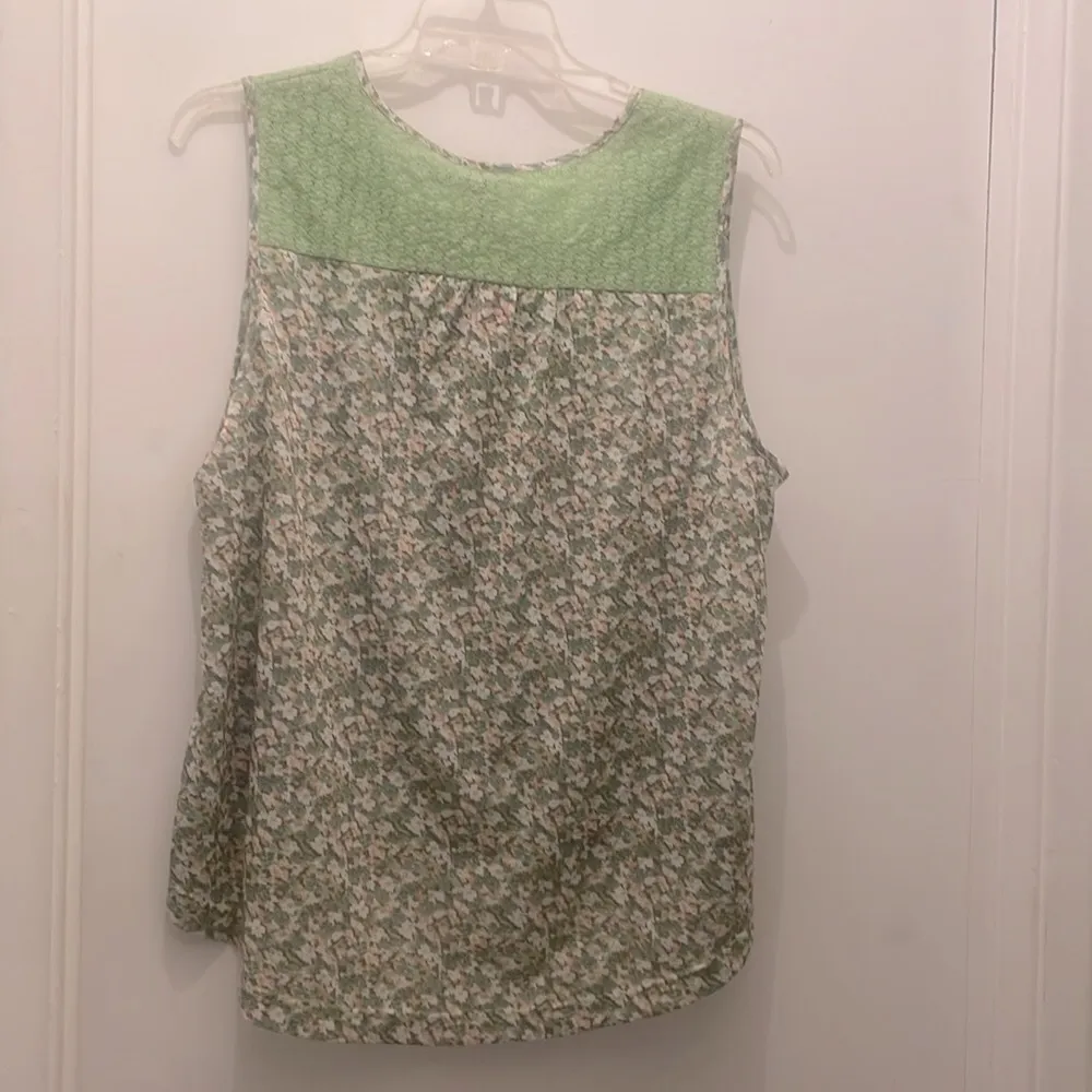 Zenobia blouse tank top muted green size 3X - Image 6