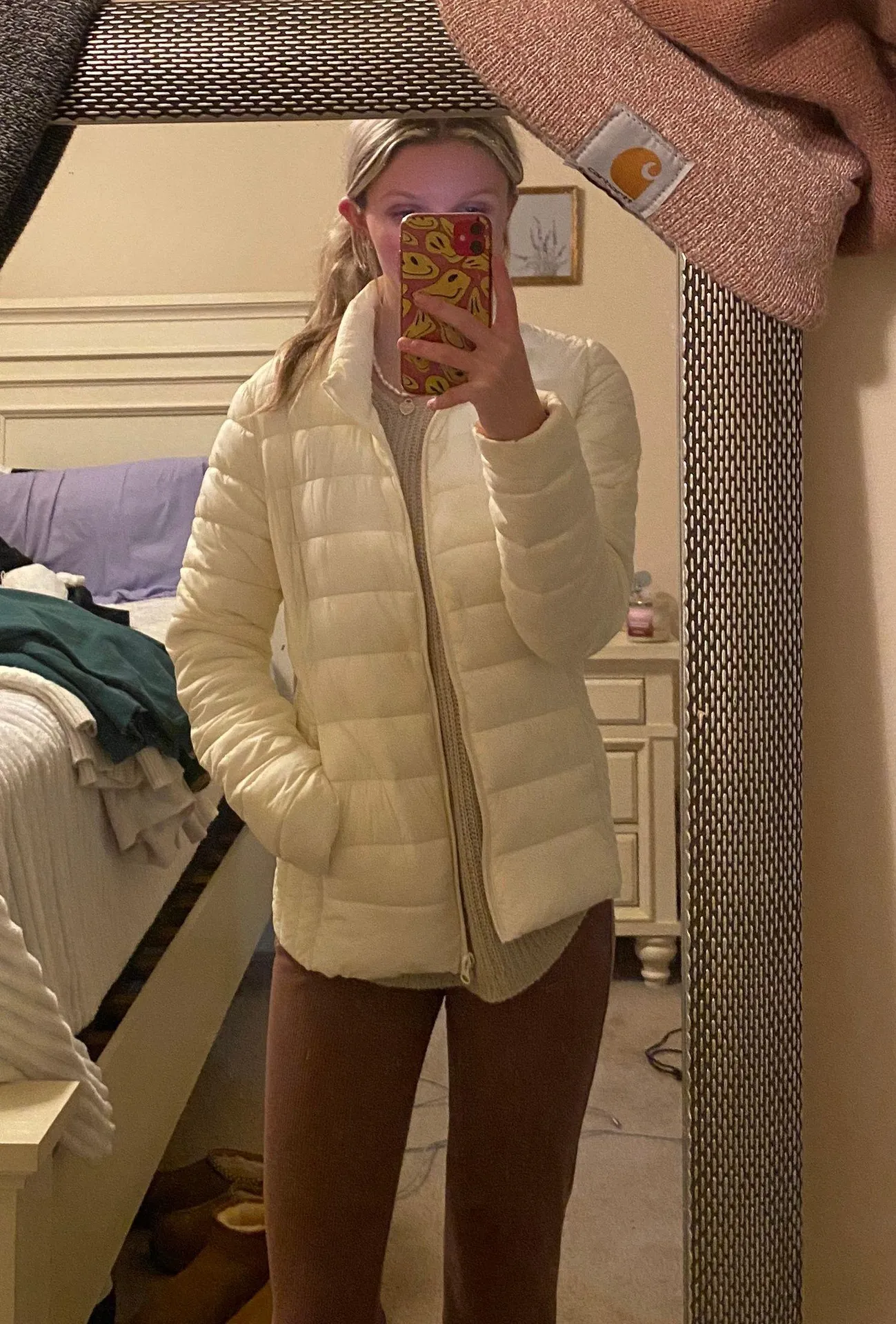TJ Maxx White Puffer Jacket - Image 4