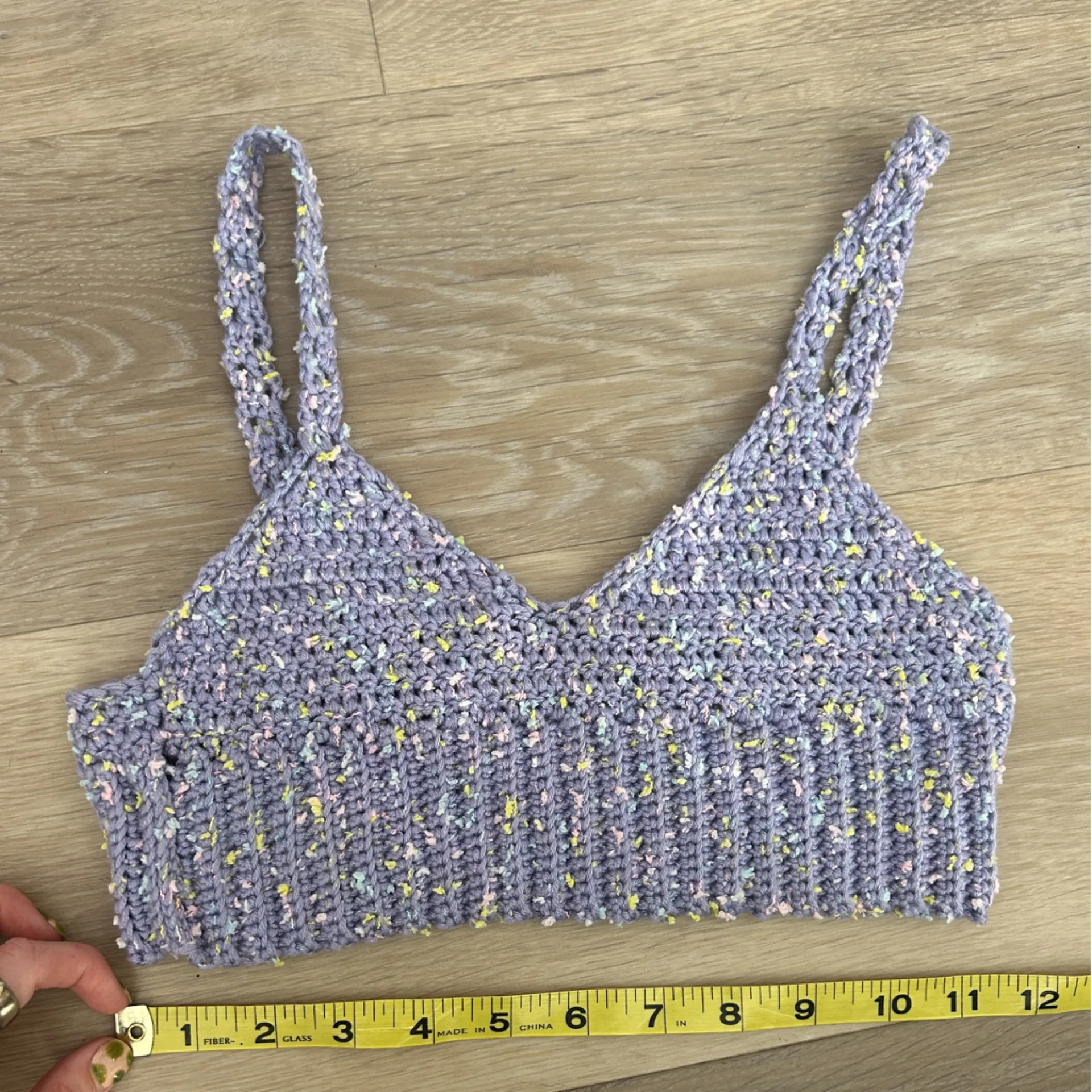 Lavender crochet knit bralette Purple - Image 3
