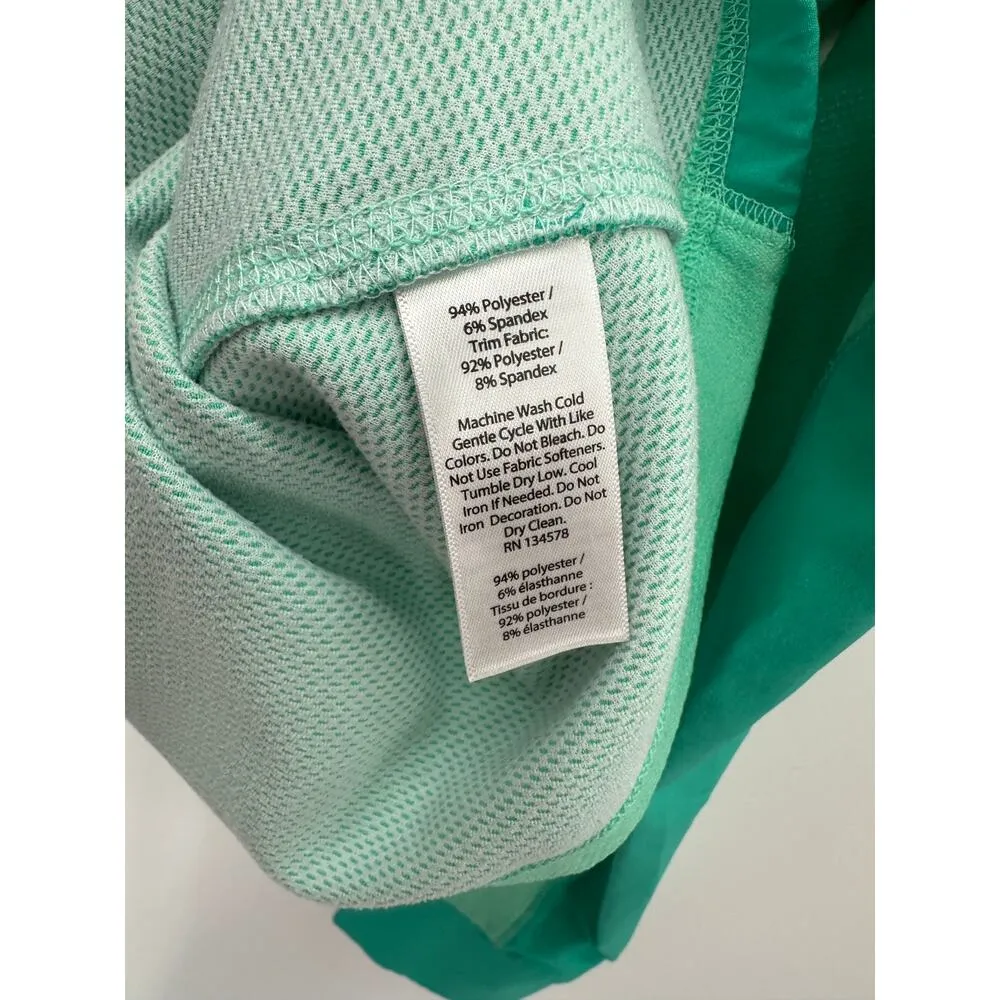 Vineyard Vines Womens Quarter Zip Pullover Size S Blue Green Performance - Image 8