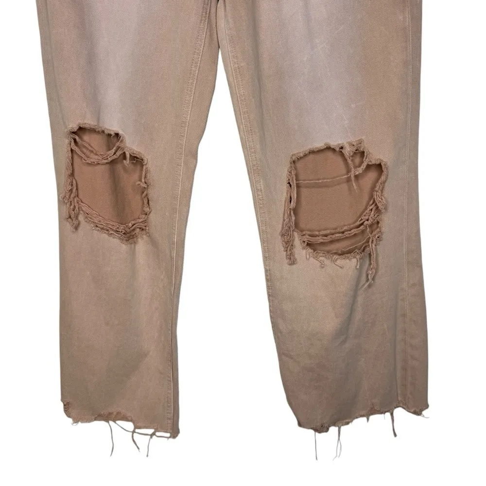 Altar’d State Aubrielle Straight Leg Jeans in Mauve 28 - Image 3