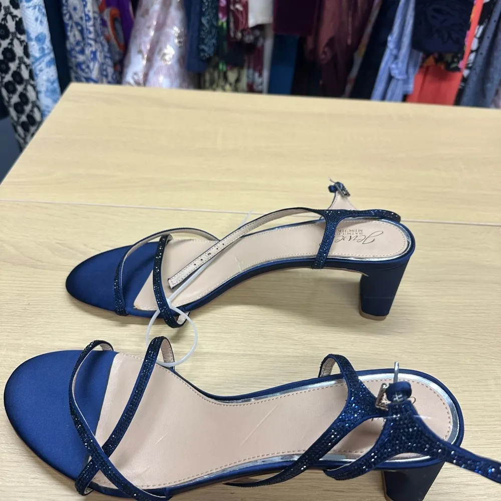 Jewel Badgley Mischka Alexis Slingback Sandal in Blue Size 11 NWOT - Image 6