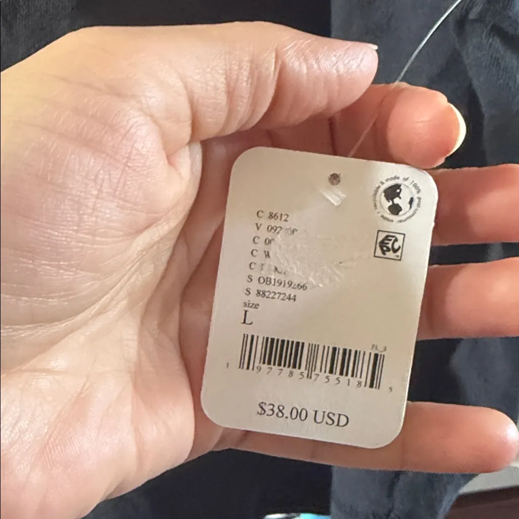 Free People Spin Tank in Washed Black Size L - Image 5