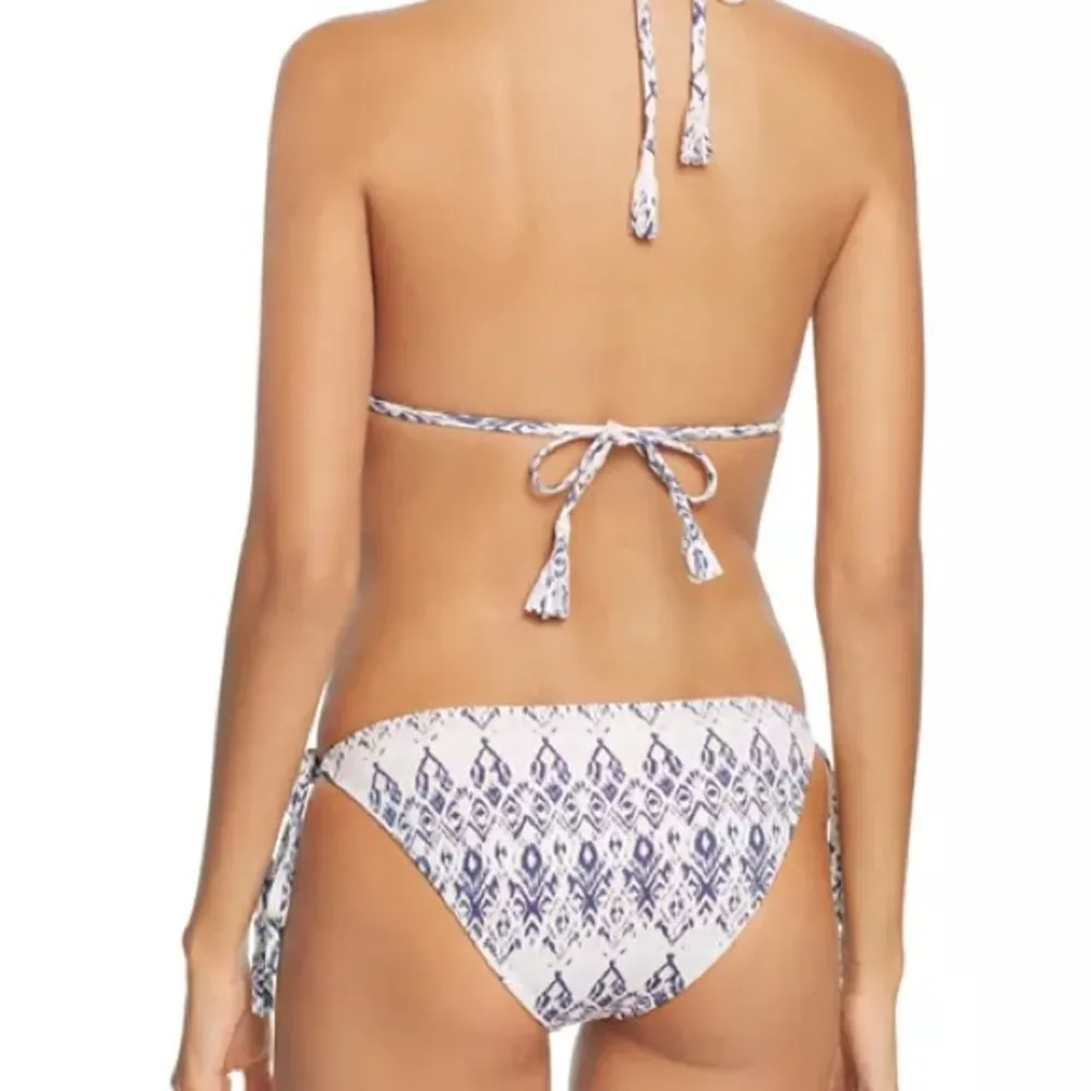 Eberjey Women Rumba Eva String Side Tie Bikini Bottom Size M Blue Pink Swim NWT - Image 2