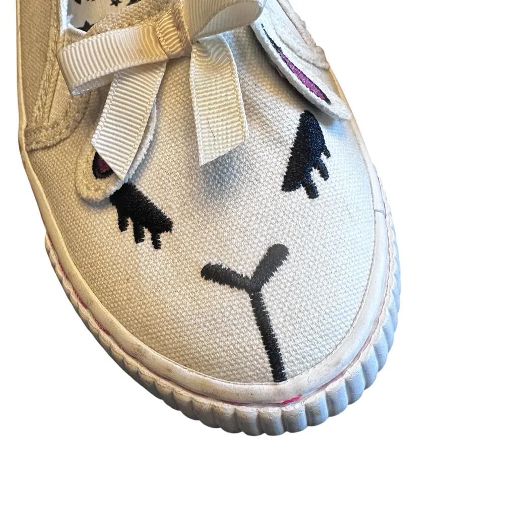 Tiger Beat Republic Canvas Slip On Bunny Lamb White Casual Shoe 7.5 - Image 4