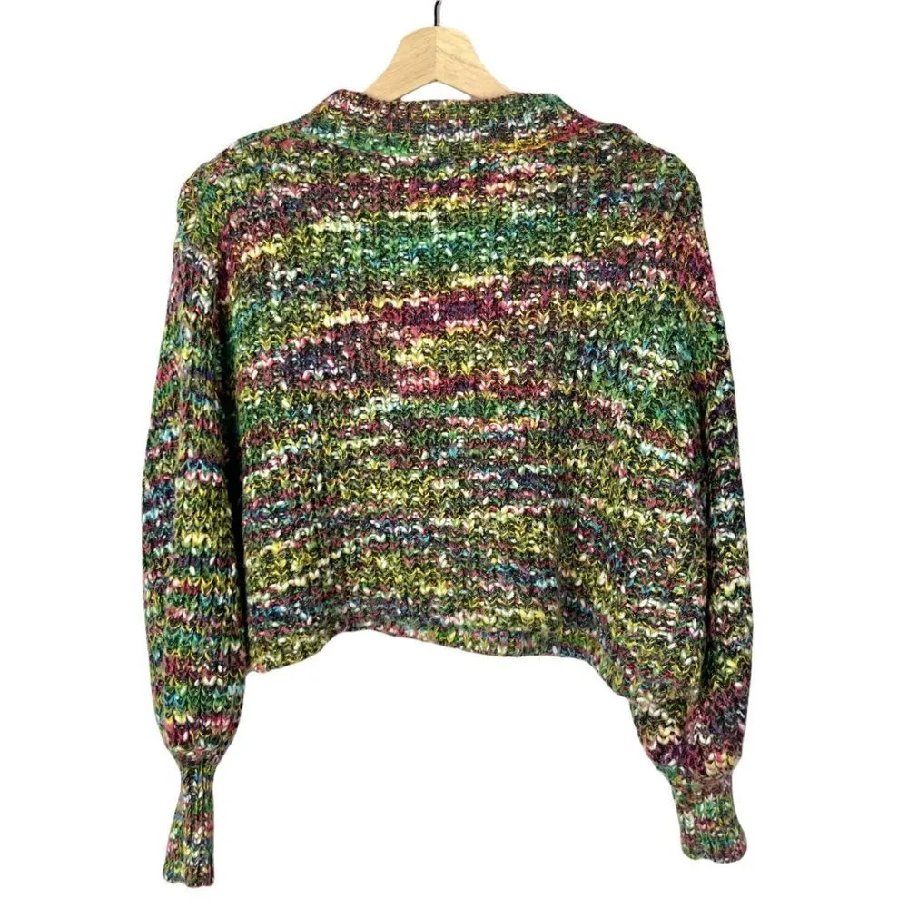Code x Mode  Nordstrom Colorful Knit Cropped Pullover Sweater S - Image 2