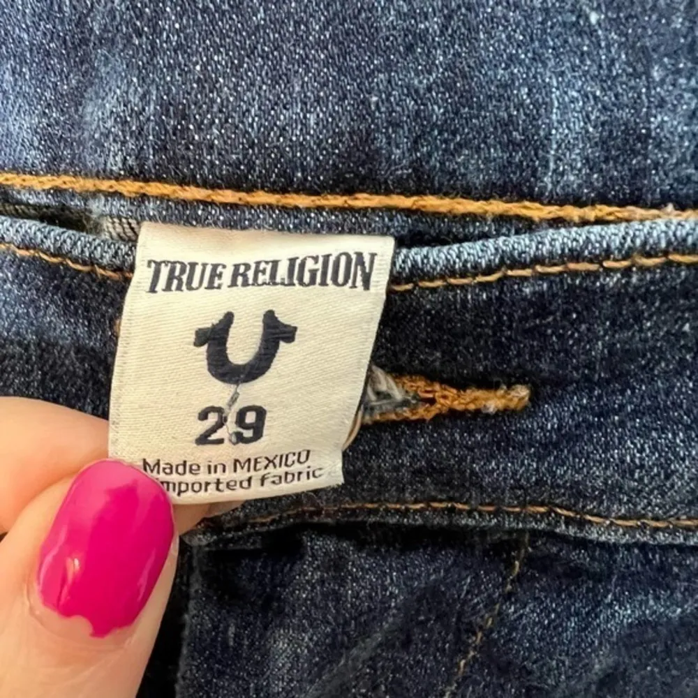 True Religion halle mid rise super skinny women's denim blue jeans size 29 - Image 8